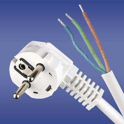 Elektro Plast Power Cord with Cable Properties 3x1.5mm² White 1m 51931 Elektro Plast Power Cord with Cable Properties 3x1.5mm² White 1m 51931