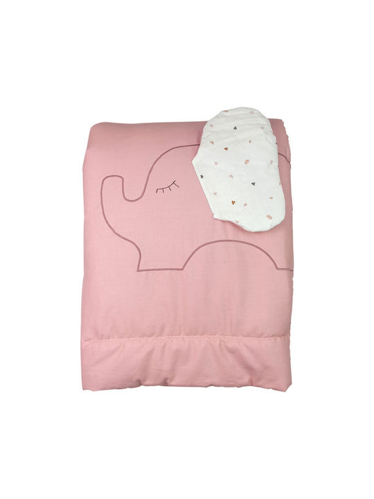 Baby Star Duvet Crib Pink 105x145cm