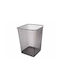 Q-Connect Μεταλλικό Καλάθι Αχρήστων 18lt Ασημί 18x27x31cm
