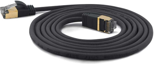 Wantec S/FTP Cat.7 (10Gbps) Καλώδιο Δικτύου Ethernet 20m Μαύρο