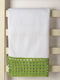 Silk Fashion Bath Towel 100x150cm White/green