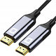 HDMI 2.1 Ултра Висока Скорост 48Gbps 4K 120Hz HDR VRR HDMI Кабел HDMI Мъжки - HDMI Мъжки 1м Сив