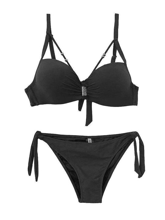 Ustyle Set Bikini Schwarz