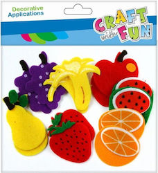 Craft with Fun Fruit Stickers 40 Pieces