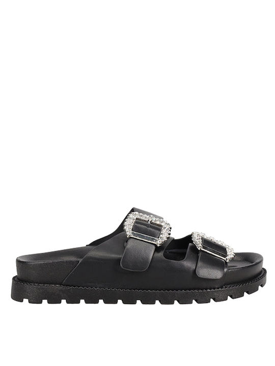 Migato Synthetic Leather Women's Sandals Black