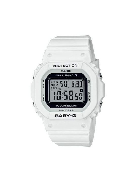 Casio Baby-g Uhr mit Weiß Kautschukarmband