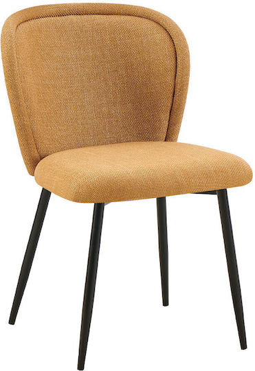 Figaro Столички Трапезария с платнена облицовка Жълт 1бр 63x49x49бр