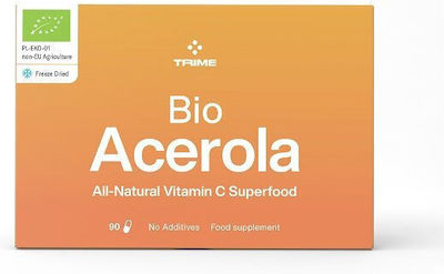 Trime Bio Acerola Vitamin for Immune System Boost, Skin & Antioxidant Action 90 caps