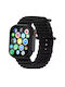 T800 Ultra 49mm Smartwatch mit Pulsmesser (Schw...
