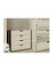 Kids Chest of Drawers Beige with 4 Drawers 75.5x43x70.5cm