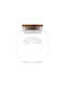 KIlner Βάζο Γενικής Χρήσης με Καπάκι Ξύλινο Διάφανο 2000ml