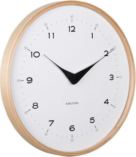 Karlsson Ρολόι Τοίχου Μπεζ 30cm Karlsson Ρολόι Τοίχου Μπεζ 30cm