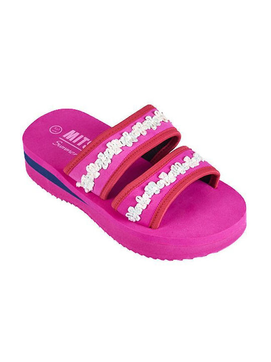 Mitsuko Kids' Slides Fuchsia