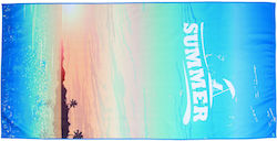 Beach Towel Microfiber 75x150cm Σx Summer Time 100% Polyester Beach Towel Microfiber 75x150cm Σx Summer Time 100% Polyester