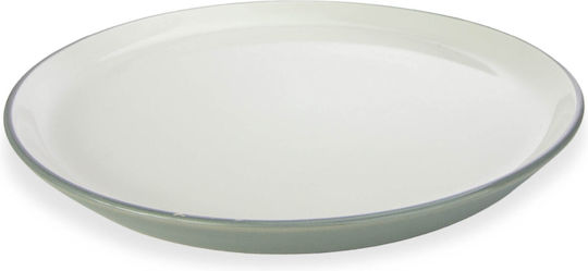 Viosarp Plate Shallow made of Porcelain Gray with Diameter 27.5cm