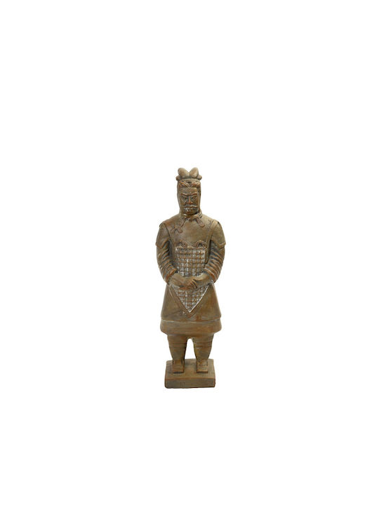 Warrior Figure Terracotta Beige 35.5cm