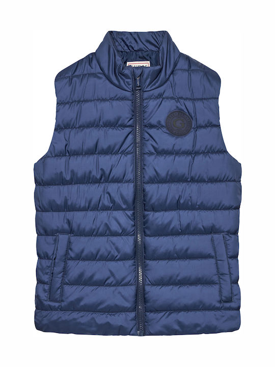 Minoti Kids' Casual Jacket Sleeveless Navy Blue 17gilet5 | Skroutz.mt