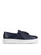 Men's Leather Moccasins Blue