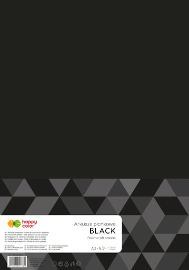 Black Foam A3 5 Sheet Happy Color