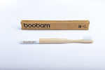 Boobam Brush Style Manual Toothbrush Medium White 1pcs