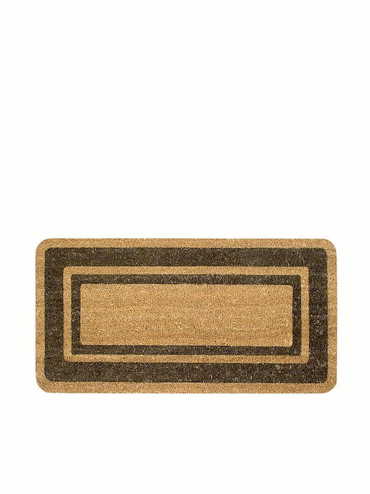 Entrance Mat made of Coir Brown 60x33cm Thickness 15mm