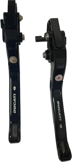 NSRacing Set of Motorcycle Brake/Clutch Levers Flexible Adjustable for Ducati Monster Black 25001429-8