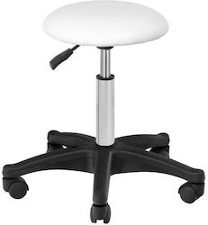 Salon Stools Wheeled Stool White