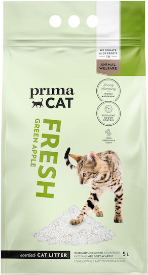 Cat Litter with Scent Green Apple 5lt