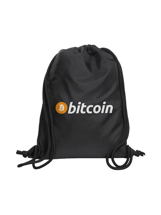 Koupakoupa Bitcoin Crypto Τσάντα Πλάτης Γυμναστηρίου Μαύρη