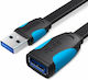 Vention USB 2.0 Cable USB-A male - USB-A female Μαύρο 0.5m VAS-A13-B050