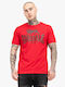 Lonsdale Ανδρικό T-shirt Κοντομάνικο Red/black