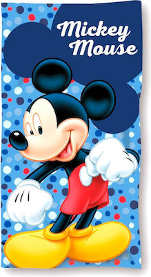 Disney Kids Beach Towel Blue Mickey 140x70cm