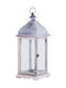 Beliani Metallic Lantern White