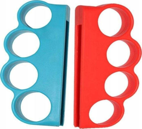 Set 2 X Abs-Abdeckungen Nintendo Switch Joy-Con Boxen Spiele Fitness Rot Blau