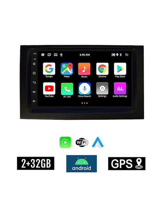 Kirosiwa Ηχοσύστημα Αυτοκινήτου για Skoda Fabia 2000 2007 (Bluetooth/USB/AUX/WiFi/GPS/Apple-Carplay/Android-Auto) με Οθόνη Αφής 7"