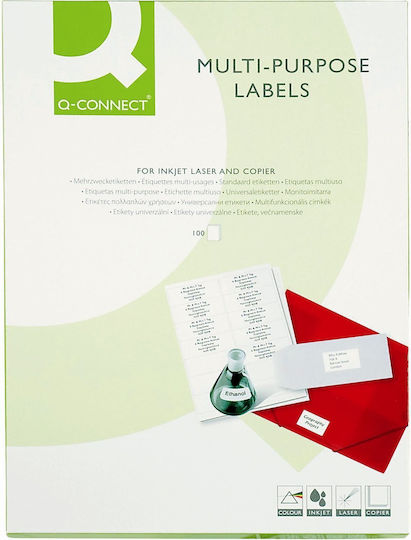 Q-Connect Self-Adhesive Rectangular A4 Labels