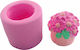 Silicone 3D Flower Pot Mold 7x6.2cm