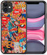 Smartfits Comic Art Back Cover Πολύχρωμο (iPhone 11)