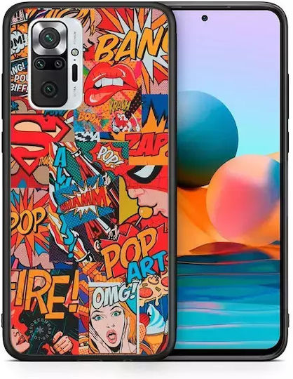Smartfits Comic Art Back Cover Multicolour (Redmi Note 10 Pro)