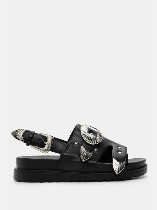 Luigi Flatforms Women's Sandals Black