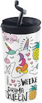 Idrink Metal Travel Thermos 350ml Unicorn