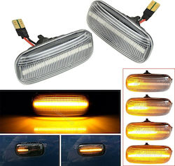 Side Wing Flashers Audi A3 8p 03-08 A4 B6/b7 00-07 A6 C6 02-05 Allroad A8 D3 04-09 Tt 8j 06-11 Led White 2 Pieces