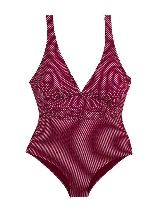 Bonito One-Piece Swimsuit BORDO