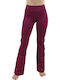 Women's Long High Waist Purple Leggings