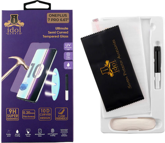 Idol 1991 Tempered Uv Glass 0.2mm Full Face Tempered Glass (OnePlus 7 Pro)