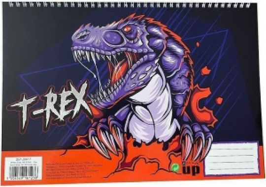 Back Me Up BMU Zeichenblock A4 30 Blatt T-Rex 357-20417