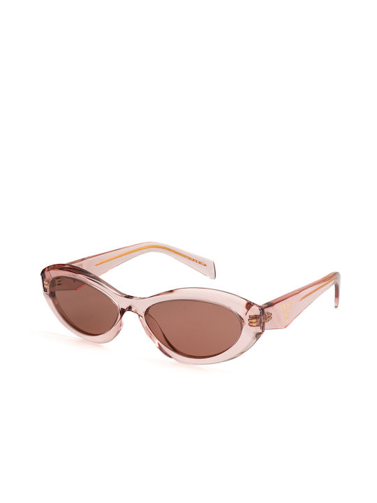 Prada Women's Sunglasses with Pink Plastic Fram...