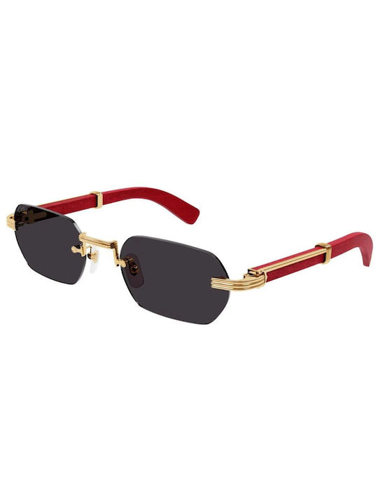 Cartier Sunglasses with Gold Metal Frame and Gray Lens CT0362S 004