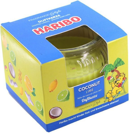 Haribo Ароматична Свещ в Буркан с Аромат Кокосов Лайм 85гр