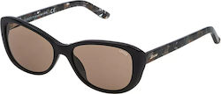 Lozza Sunglasses Μαύρα with Acetate Frame & Brown Lens